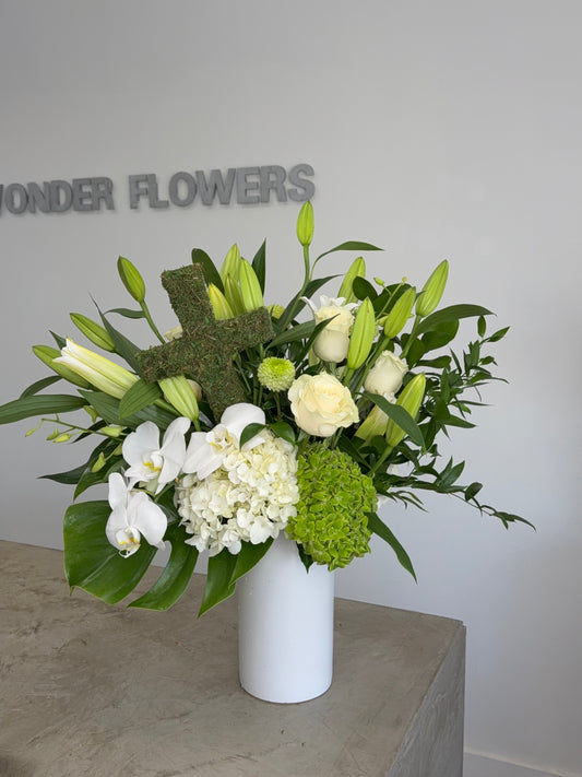 Elegant White Ceramic Vase Arrangement