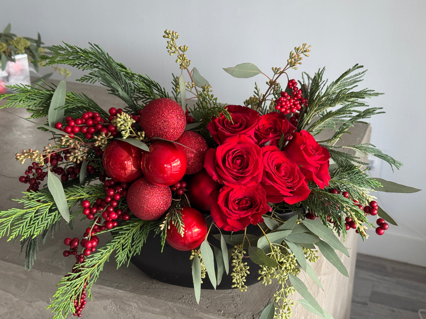 Pine & Shine Christmas arrangement