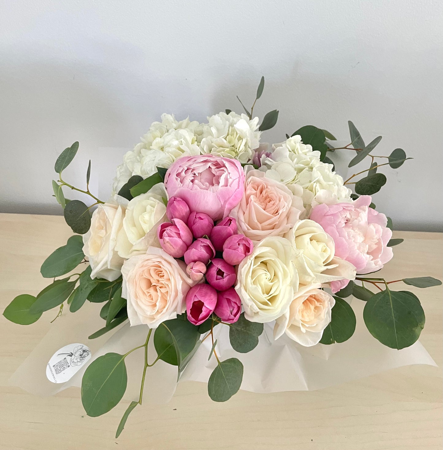 Timeless grace in white matte vase