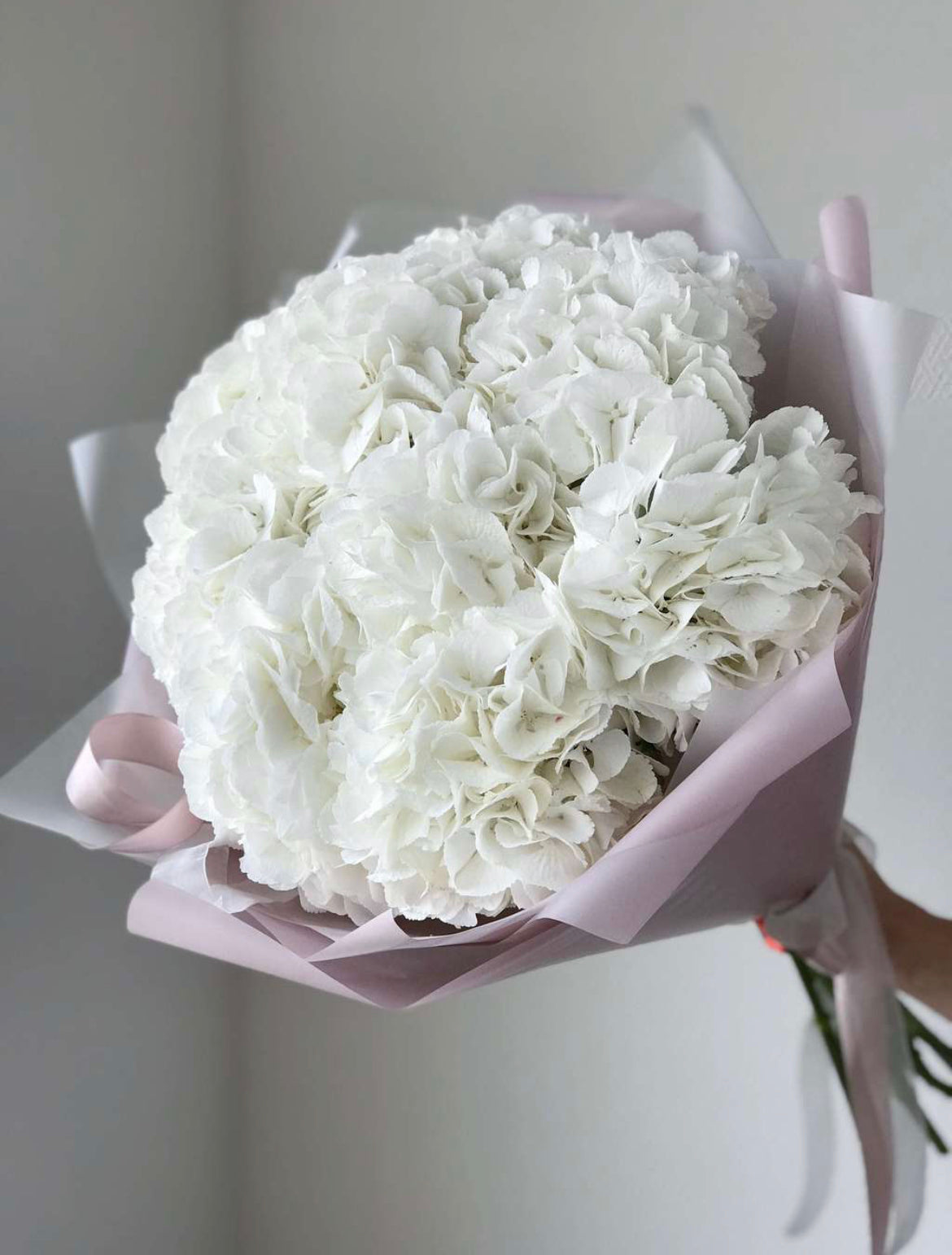 White hydrangea bouquet
