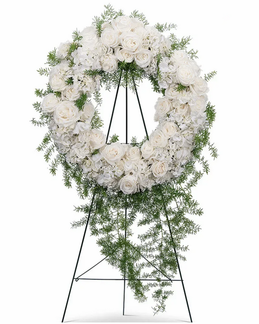 Delicate Flowers Wreath