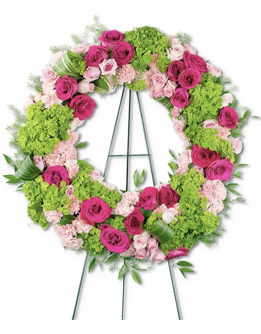 Colorful Flowers Wreath