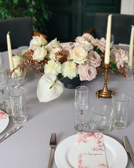 Parfait Blanc centerpiece