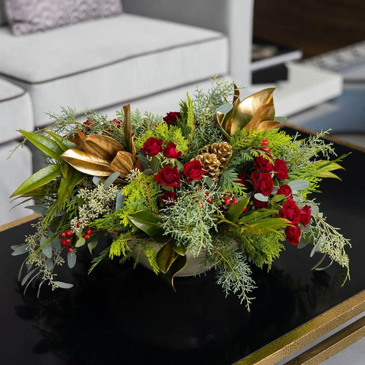 Bright Christmas centerpiece