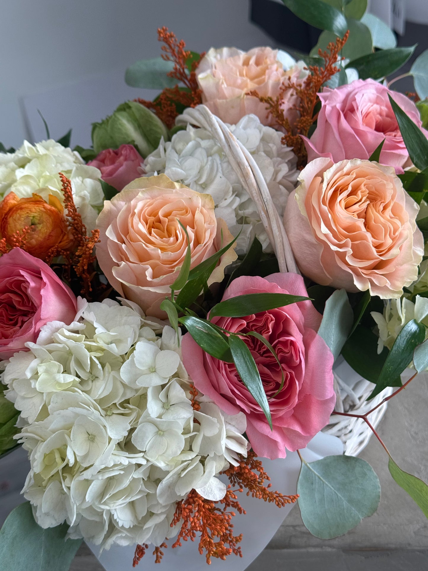 Autumn Blush Basket