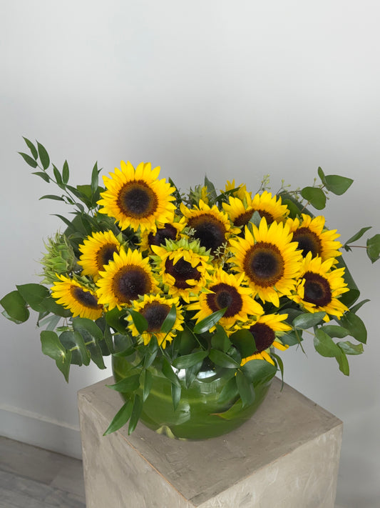 Hello Sunshine, Sunflower Bubble Vase