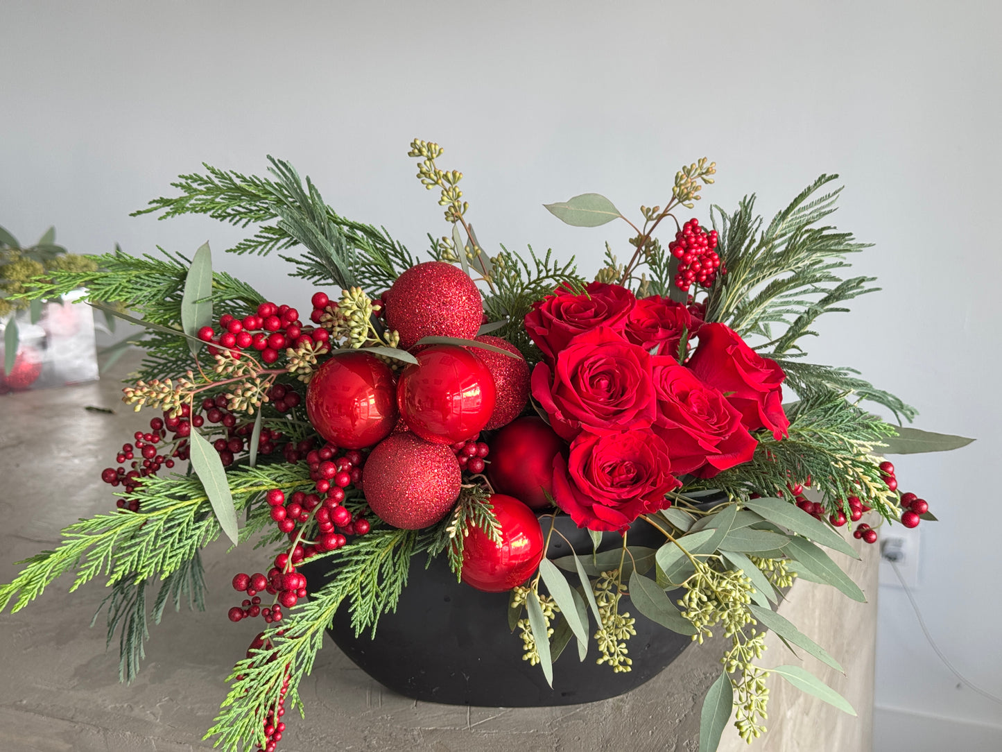 Pine & Shine Christmas arrangement