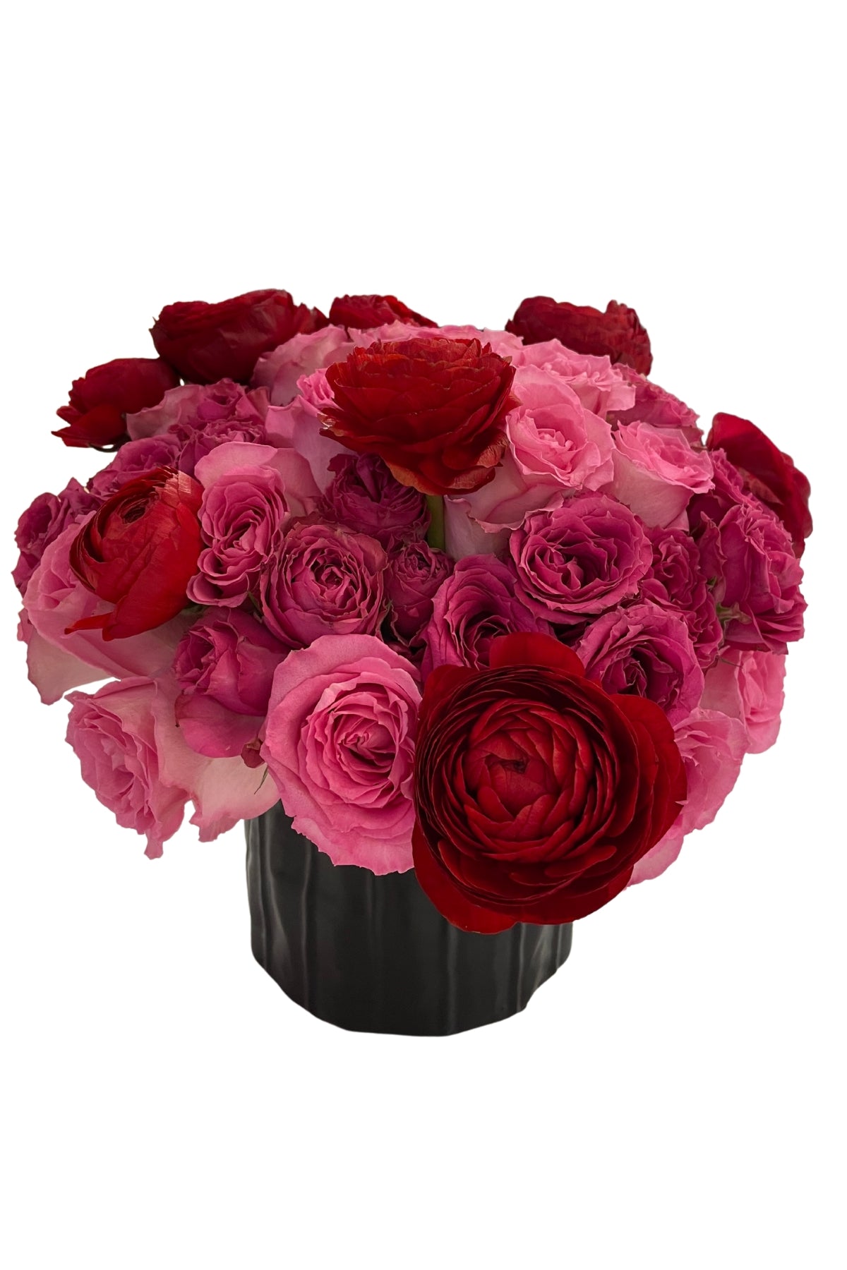 Bright love bouquet in a signature vase